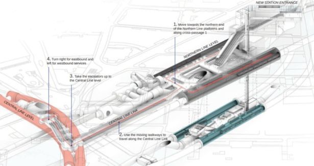 The Bank station overall station 3D imagery