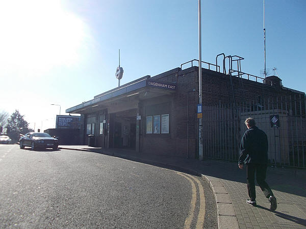 Dagenham East station - in February 2019