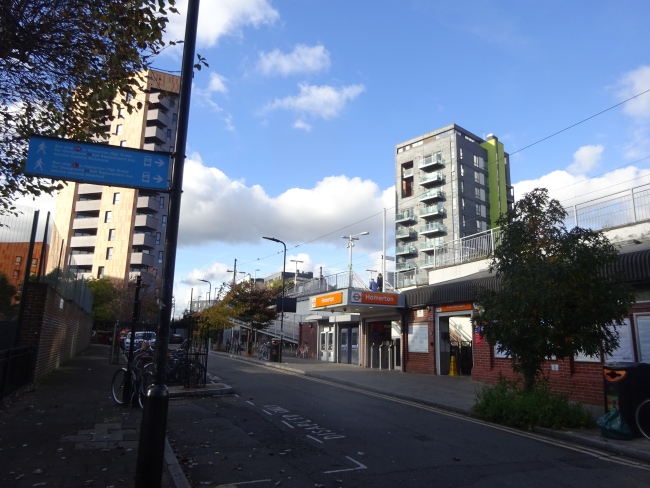 Homerton station - in November 2021