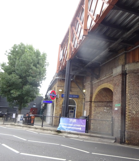 Latimer Road station - in September 2021