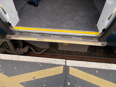 Step and gap from the C2C at Limehouse station