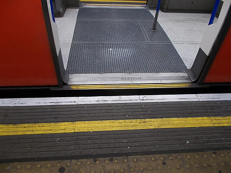 Morden station is Step free with a  raised platform at a specific part of the platform 