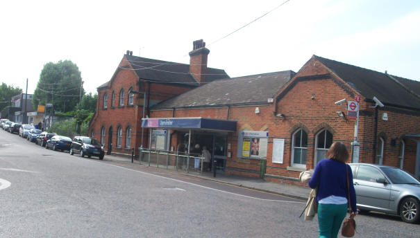 Side entrance to Upminster Station  from car park